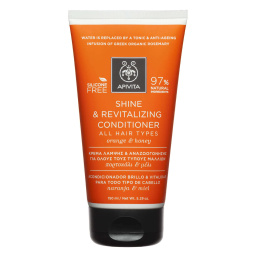 Apivita Shine & Revitalizing Conditioner Κρέμα Λάμψης & Αναζωογόνησης με Πορτοκάλι & Μέλι, για Όλους τους Τύπους Μαλλιών, 150ml